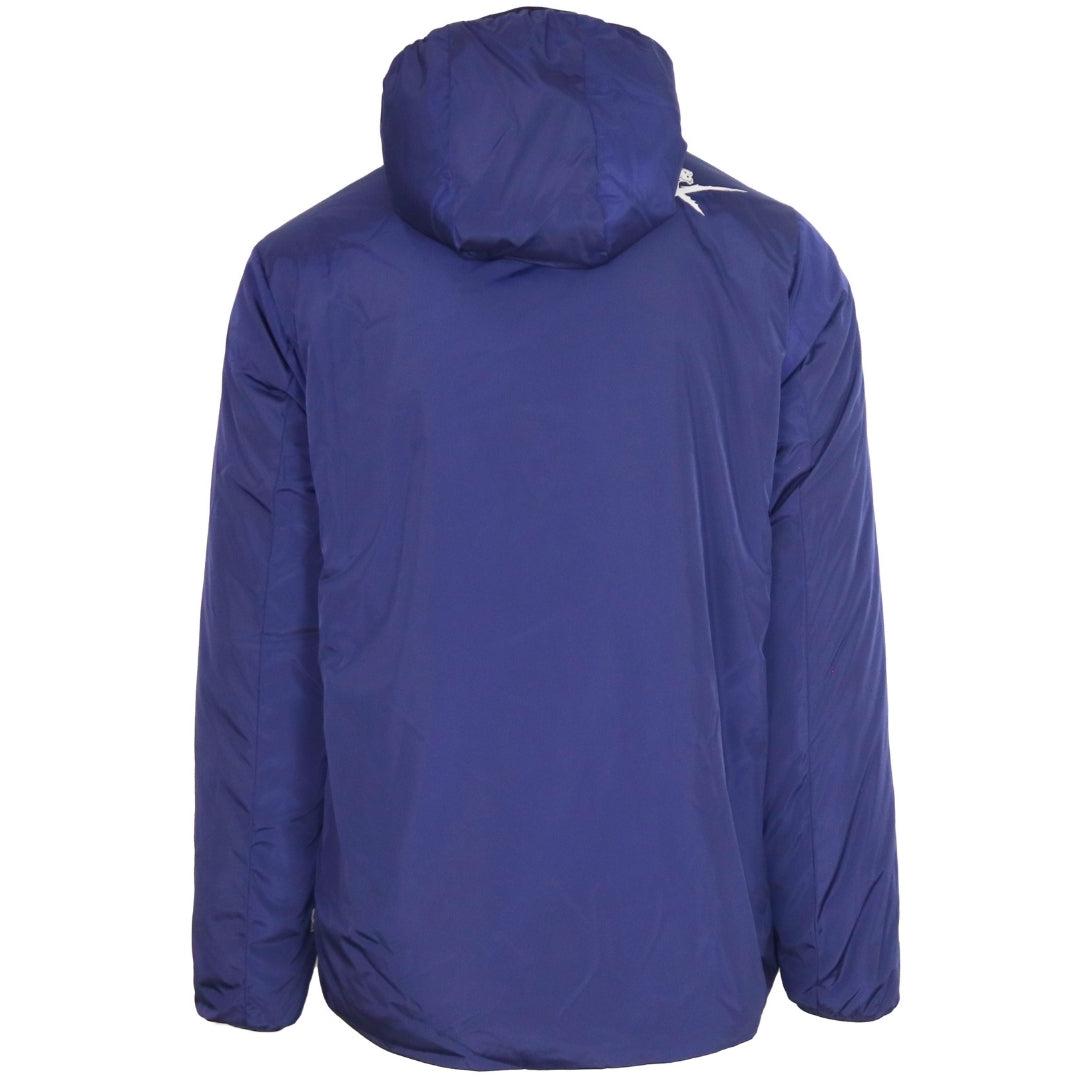 Blue-White - Back - Plein Sport Unisex Adult Patch Reversible Padded Jacket