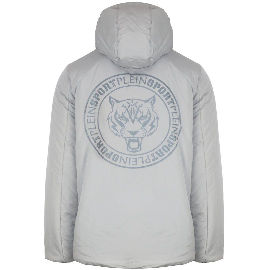 Blue-White - Lifestyle - Plein Sport Unisex Adult Patch Reversible Padded Jacket