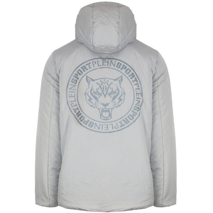Blue-White - Lifestyle - Plein Sport Unisex Adult Patch Reversible Padded Jacket