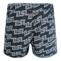 Black - Side - Diesel Mens BMBX-Ken-37 All-Over Print Board Shorts