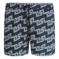 Black - Front - Diesel Mens BMBX-Ken-37 All-Over Print Board Shorts