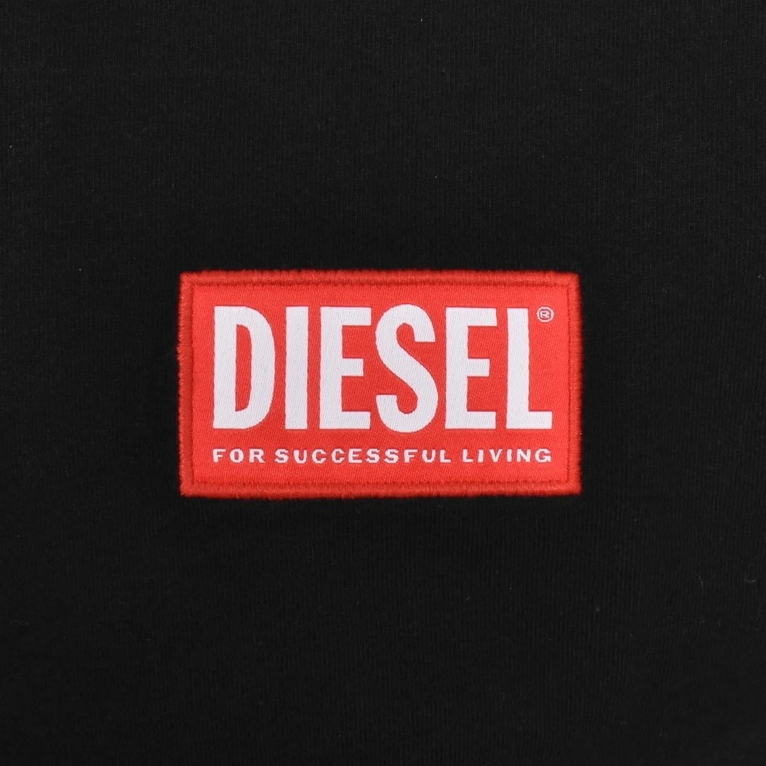 Black - Back - Diesel Unisex Adult Logo T-Shirt
