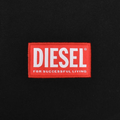 Black - Back - Diesel Unisex Adult Logo T-Shirt