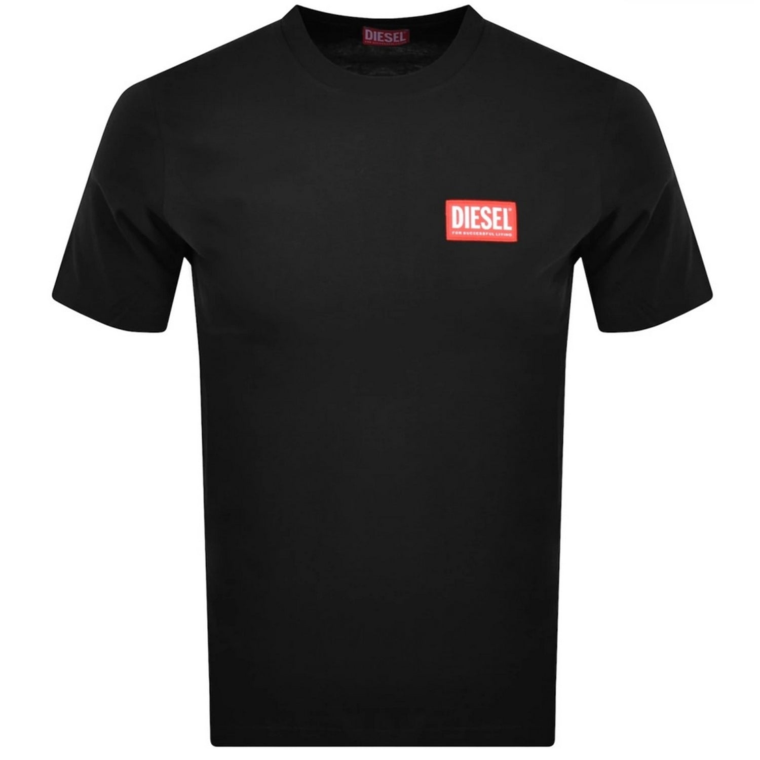 Black - Front - Diesel Unisex Adult Logo T-Shirt