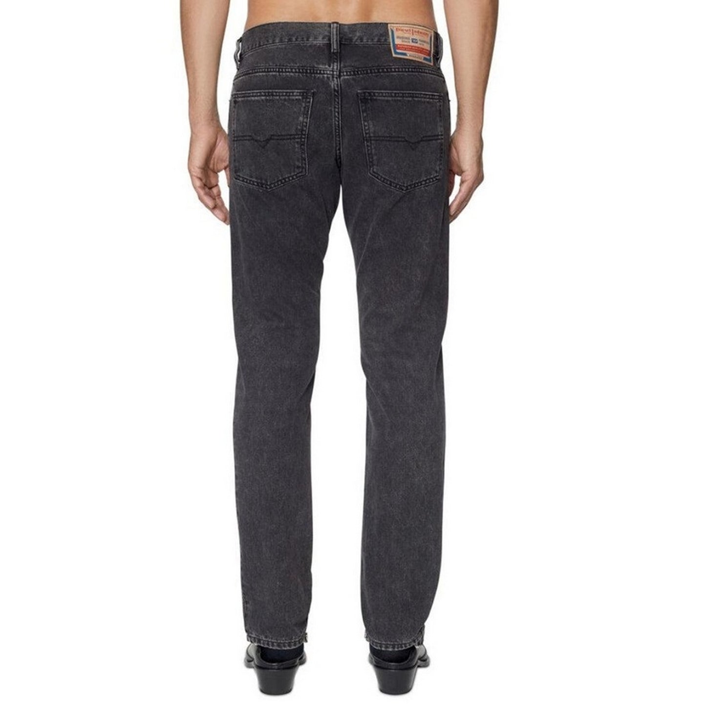 Black - Back - Diesel Mens D-Sark Washed Jeans