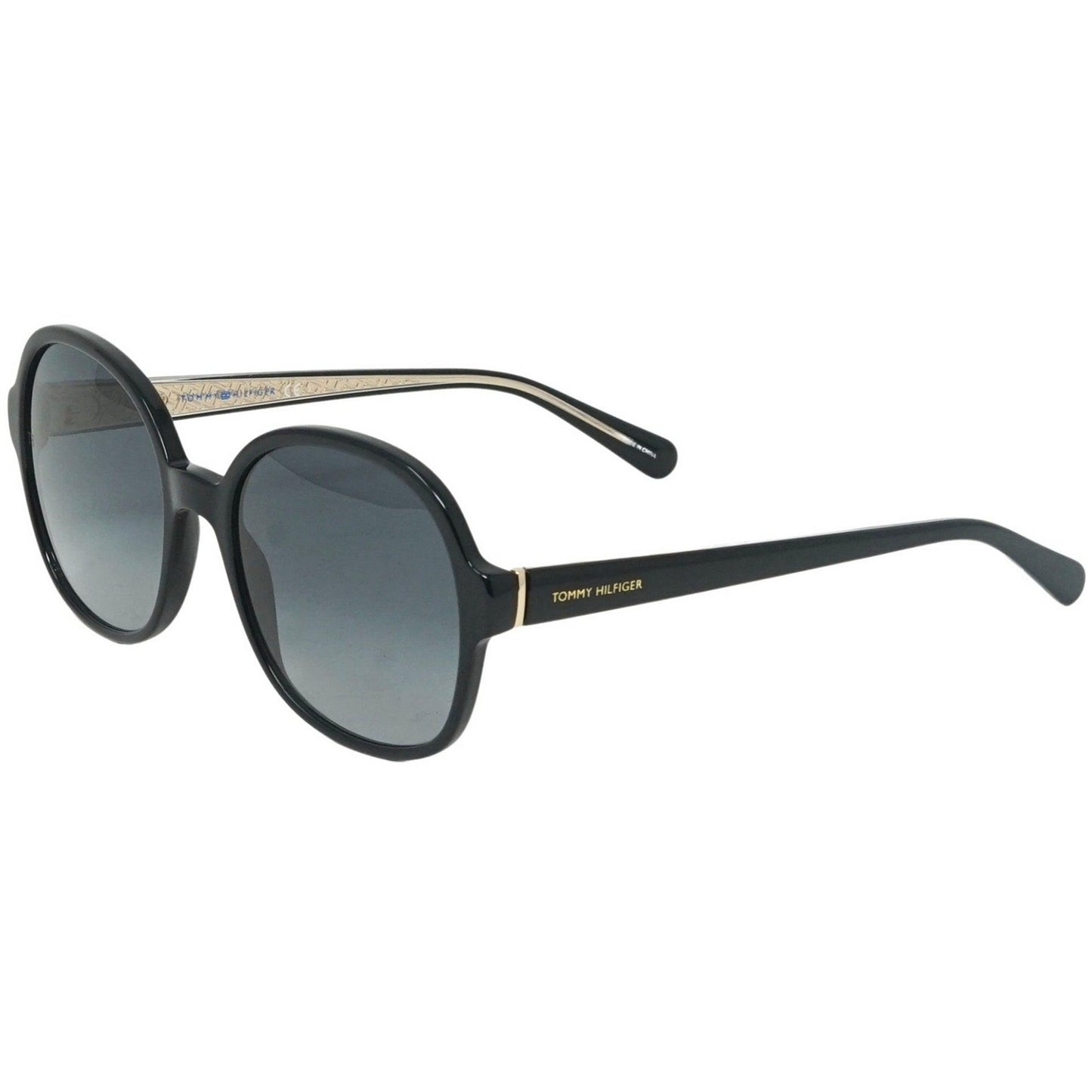 Black - Back - Tommy Hilfiger Womens-Ladies Oval Sunglasses