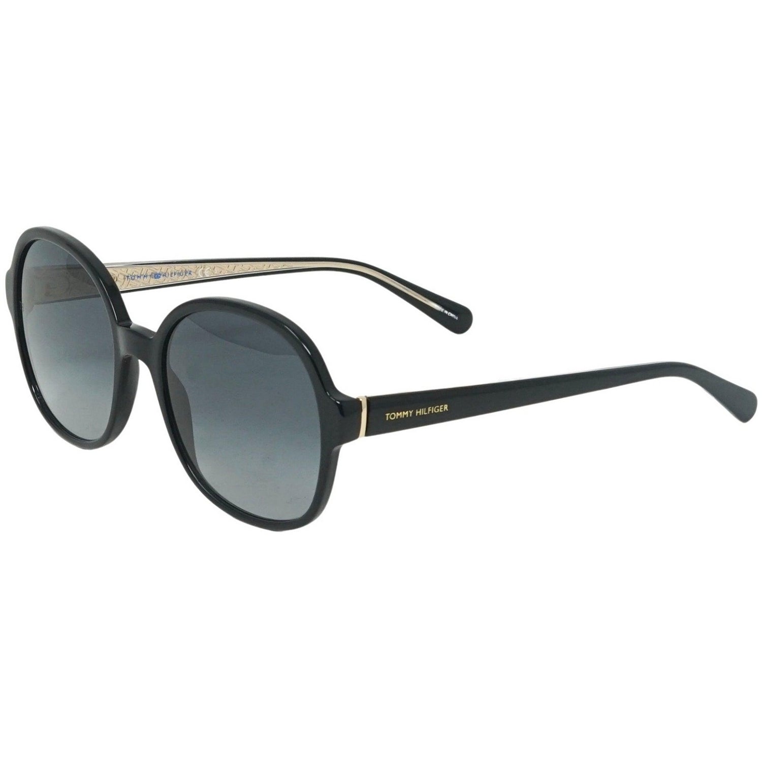 Black - Back - Tommy Hilfiger Womens-Ladies Oval Sunglasses
