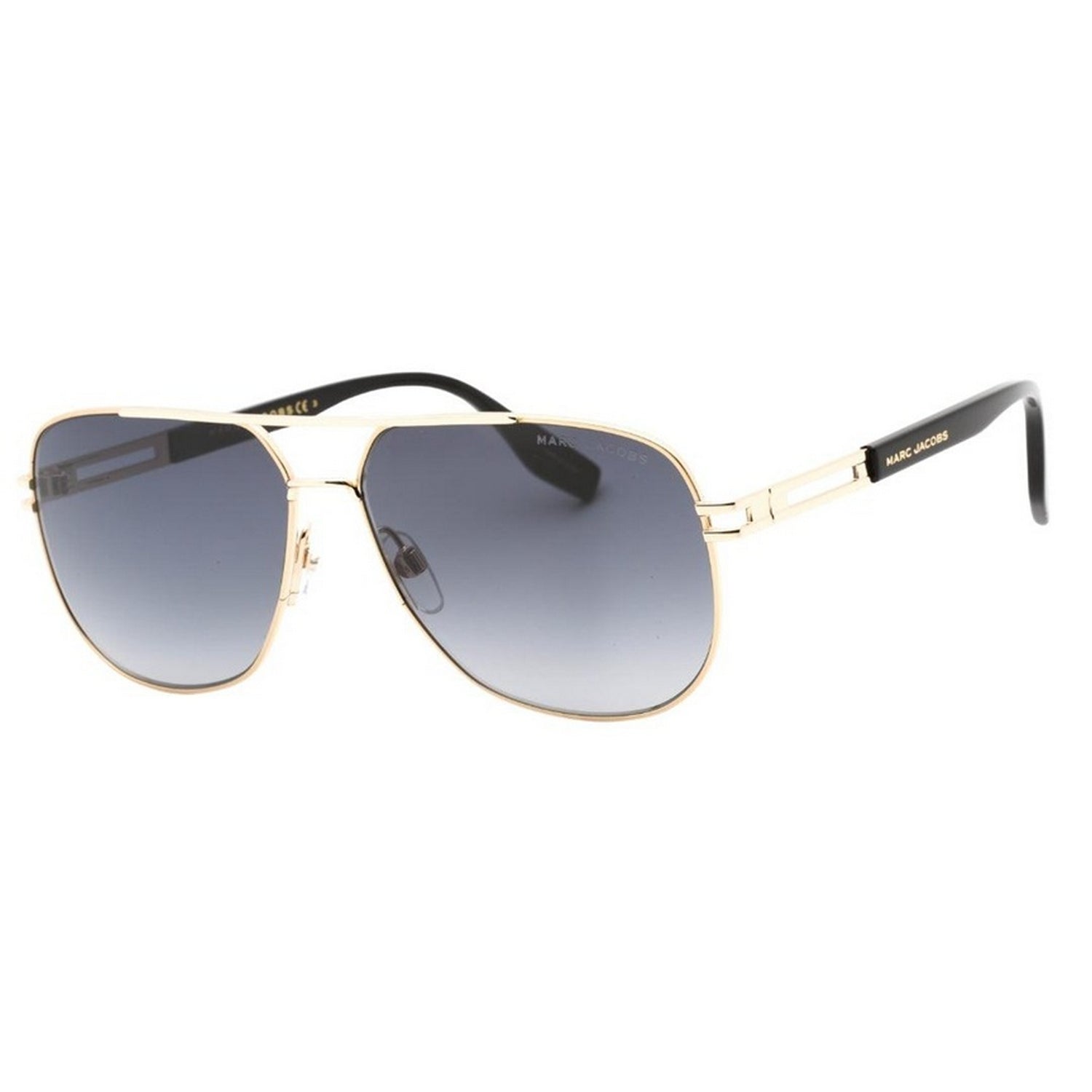 Black - Back - Marc Jacobs Mens Gold Detail Sunglasses