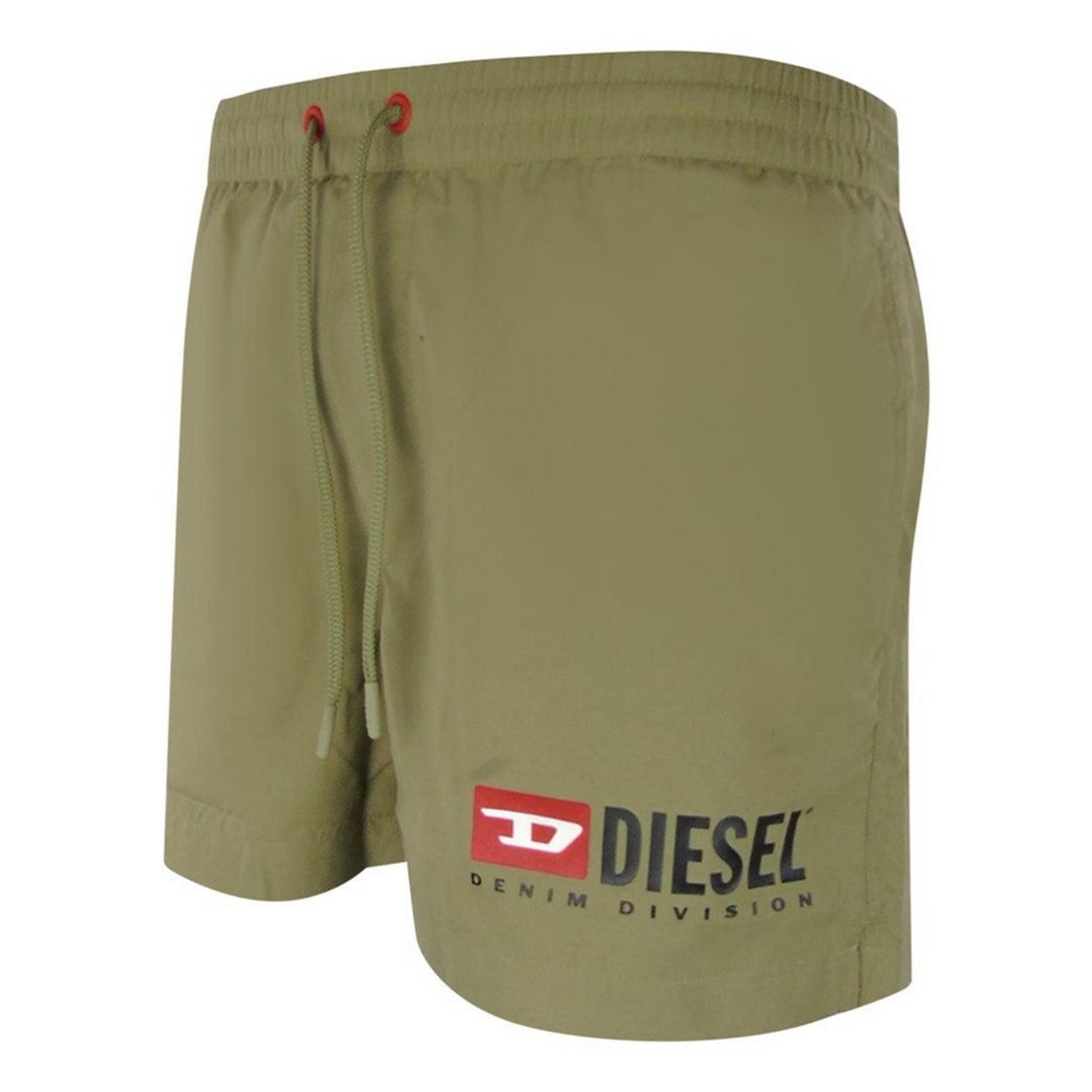 Green - Side - Diesel Mens Logo Swim Shorts