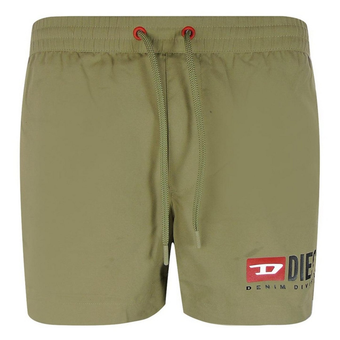 Green - Front - Diesel Mens Logo Swim Shorts