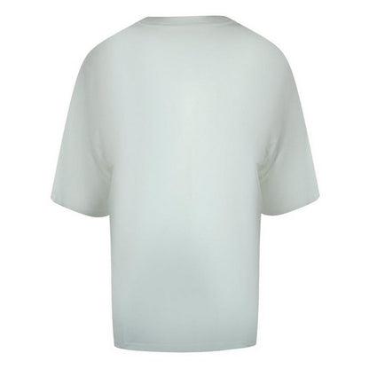 White - Back - Diesel Mens Logo Cotton Boxy T-Shirt