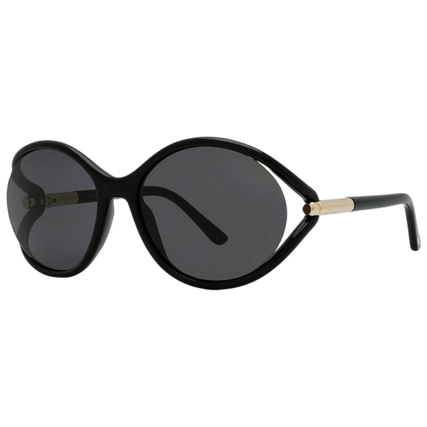 Black - Back - Tom Ford Womens-Ladies Melody Smoke Sunglasses