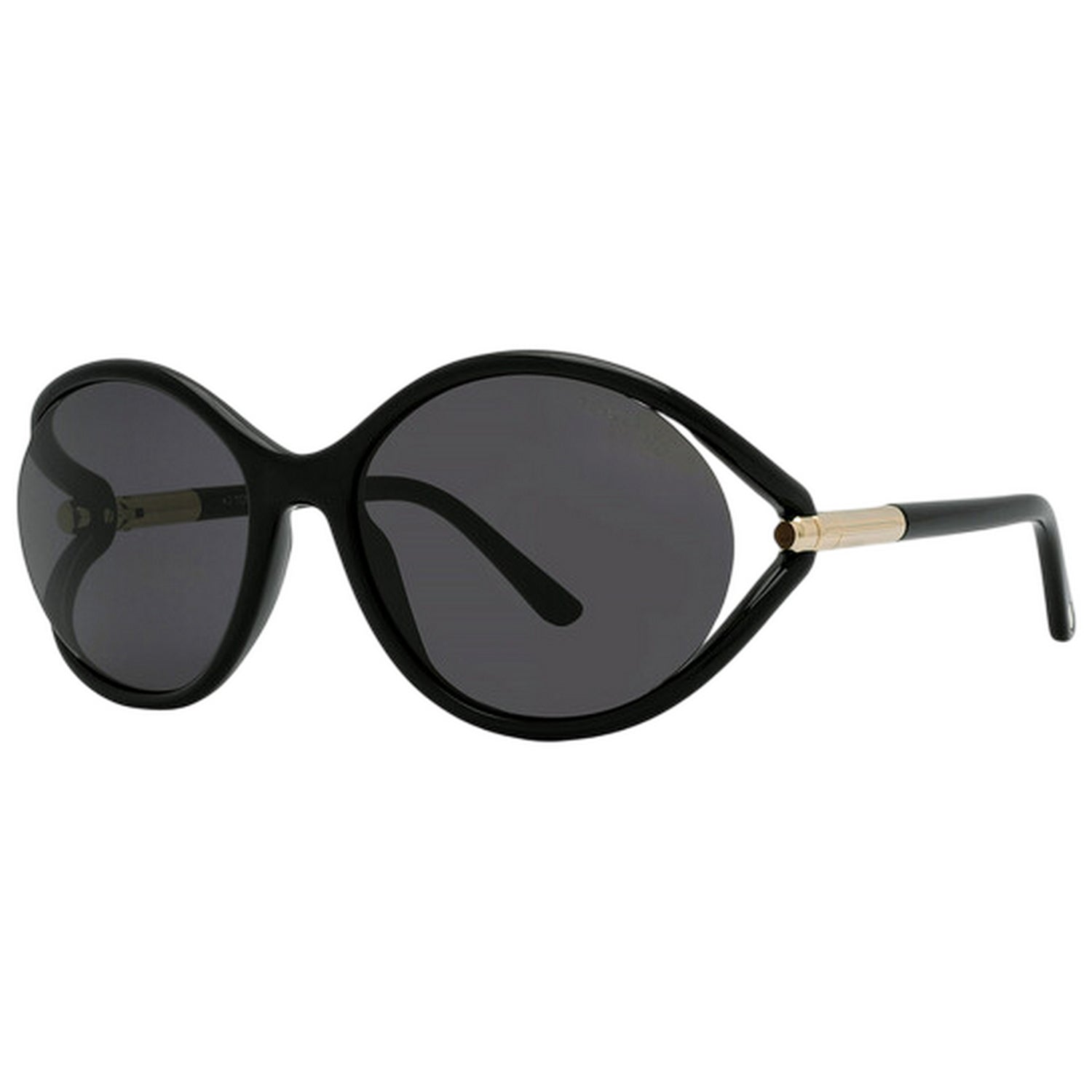 Black - Back - Tom Ford Womens-Ladies Melody Smoke Sunglasses