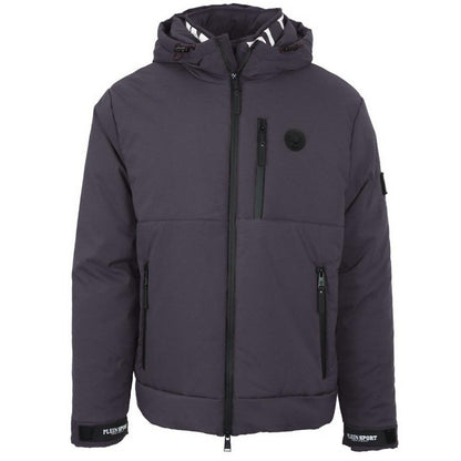 Grey - Front - Plein Sport Mens Logo Padded Jacket
