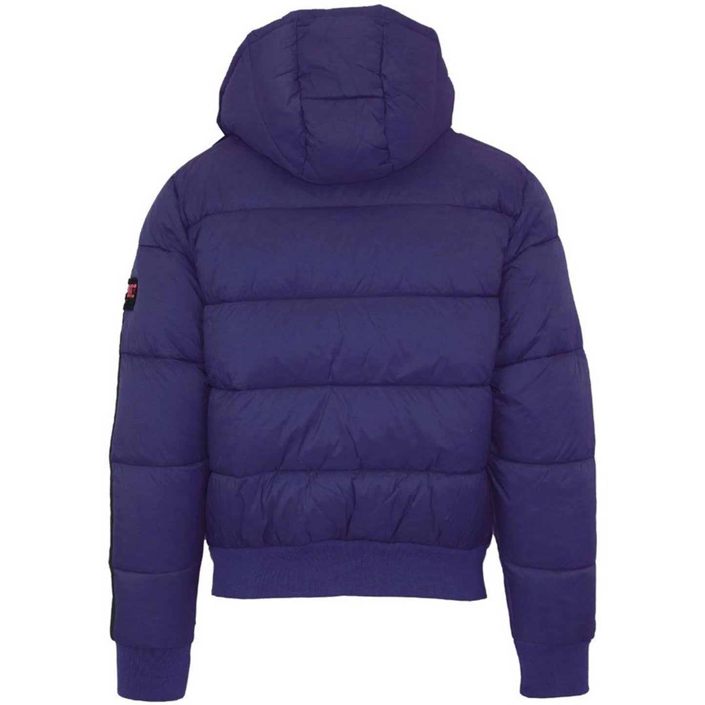 Navy Blue - Back - Plein Sport Mens Taped Sleeve Padded Jacket