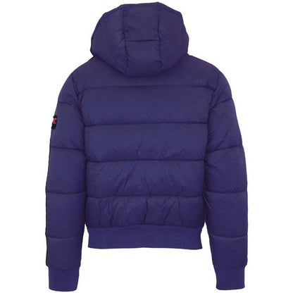 Navy Blue - Back - Plein Sport Mens Taped Sleeve Padded Jacket
