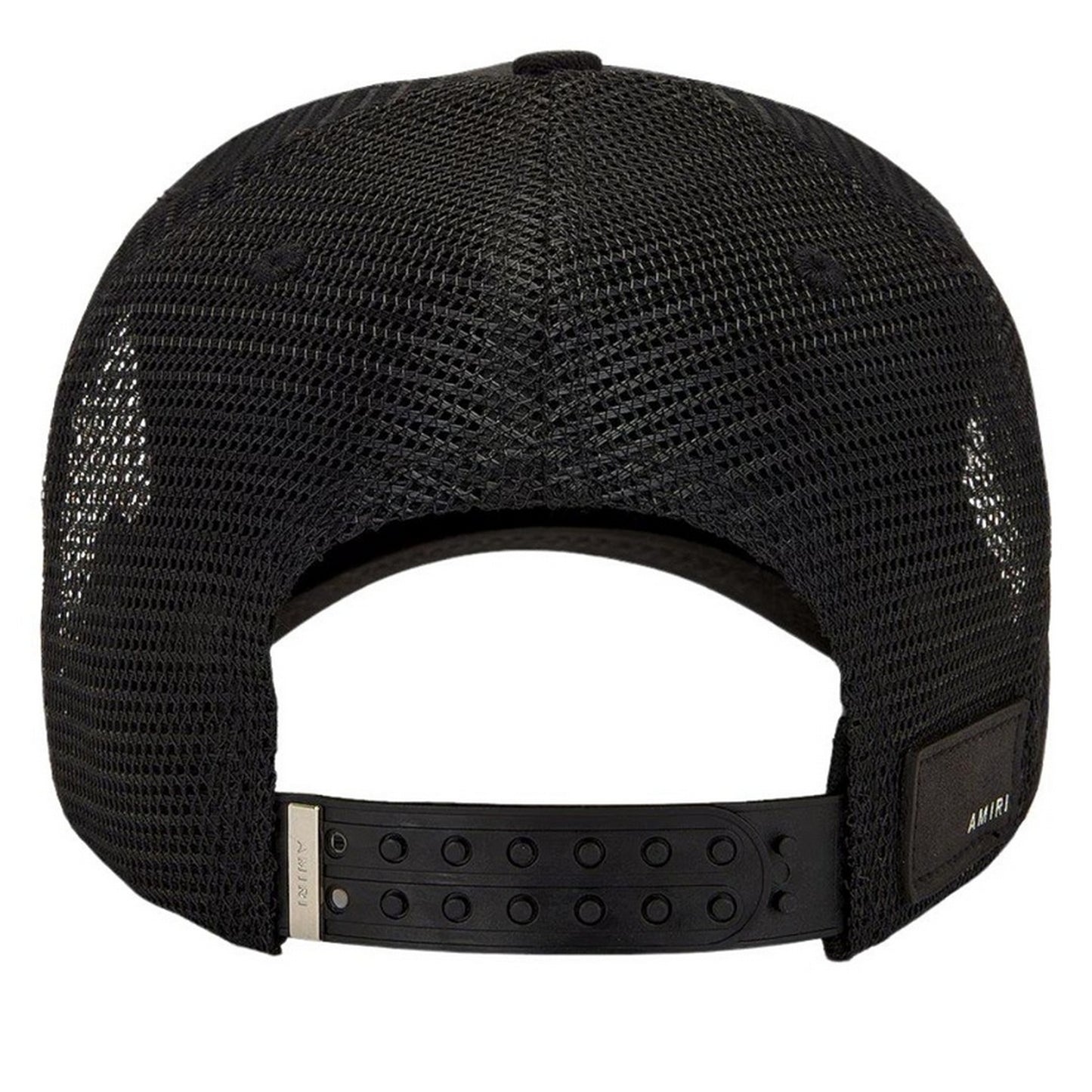 Black-White - Back - Amiri Pegasus Embroidered Trucker Cap
