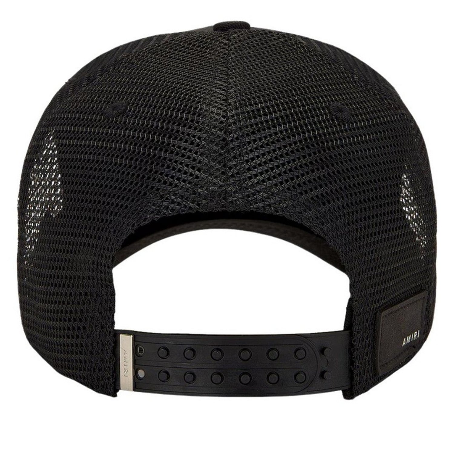 Black-White - Back - Amiri Pegasus Embroidered Trucker Cap