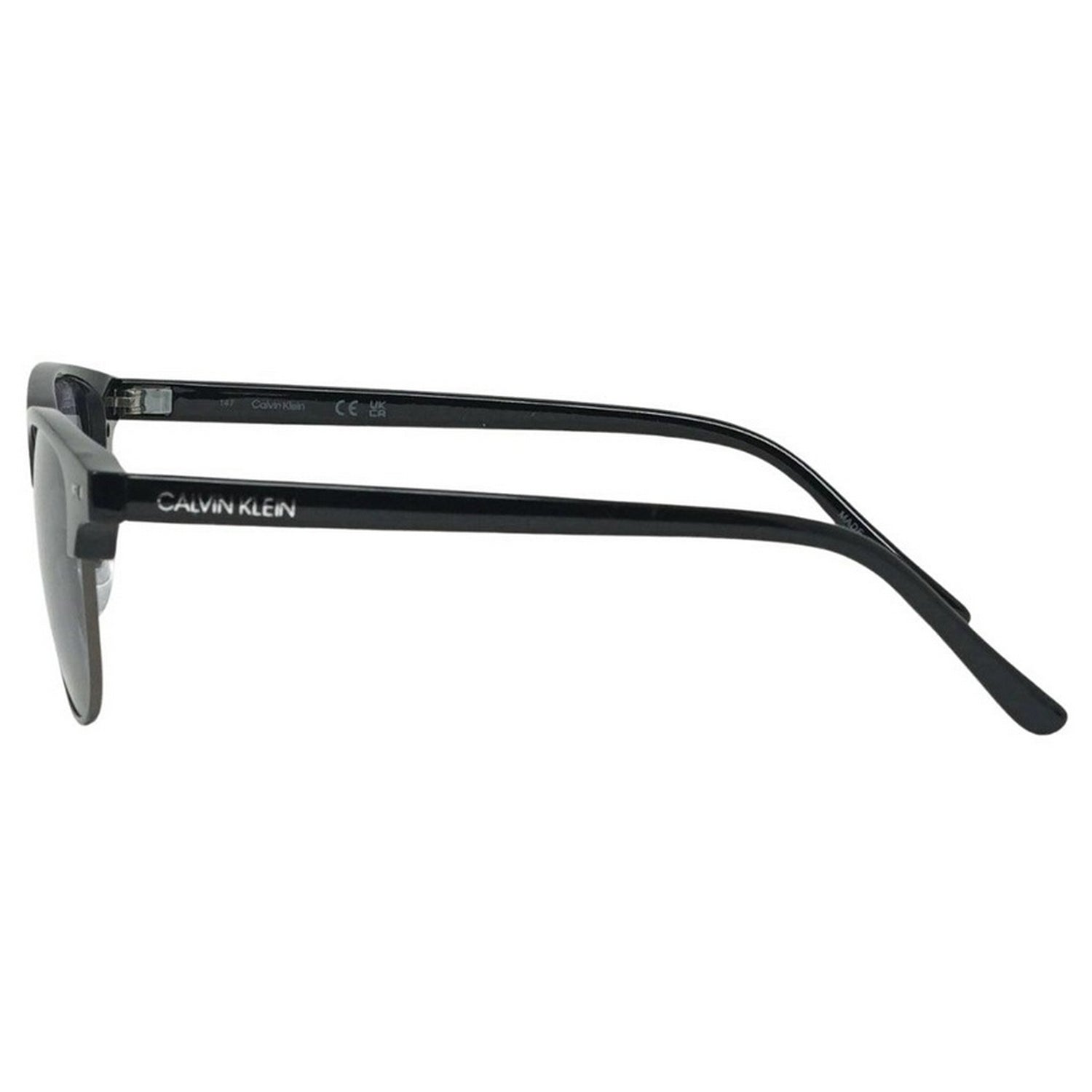 Black - Side - Calvin Klein Womens-Ladies CK20314S 001 Logo Sunglasses