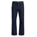 Blue - Front - Diesel Mens D-Viker Denim Jeans