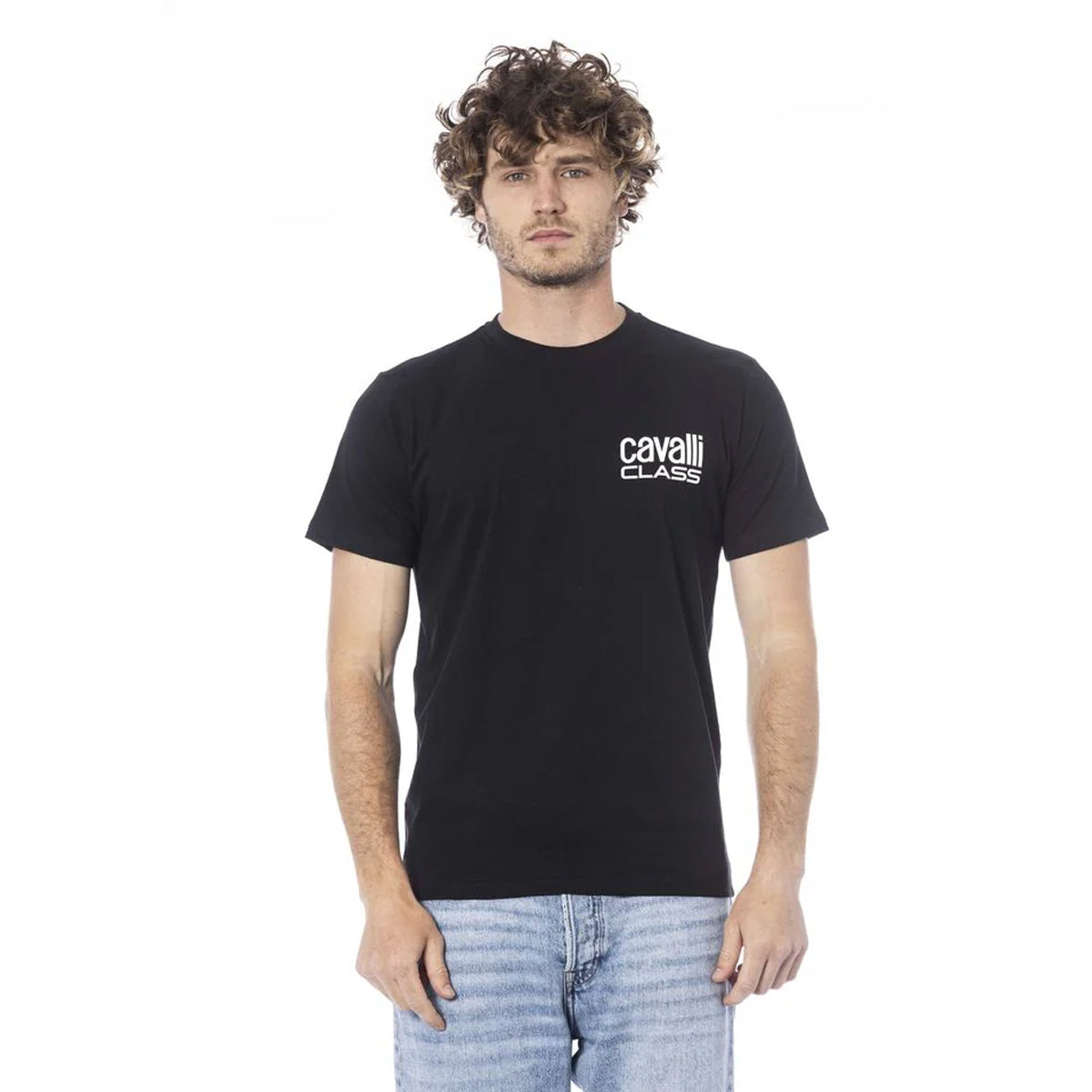 Black - Side - Cavalli Class Unisex Adult Bold Logo T-Shirt