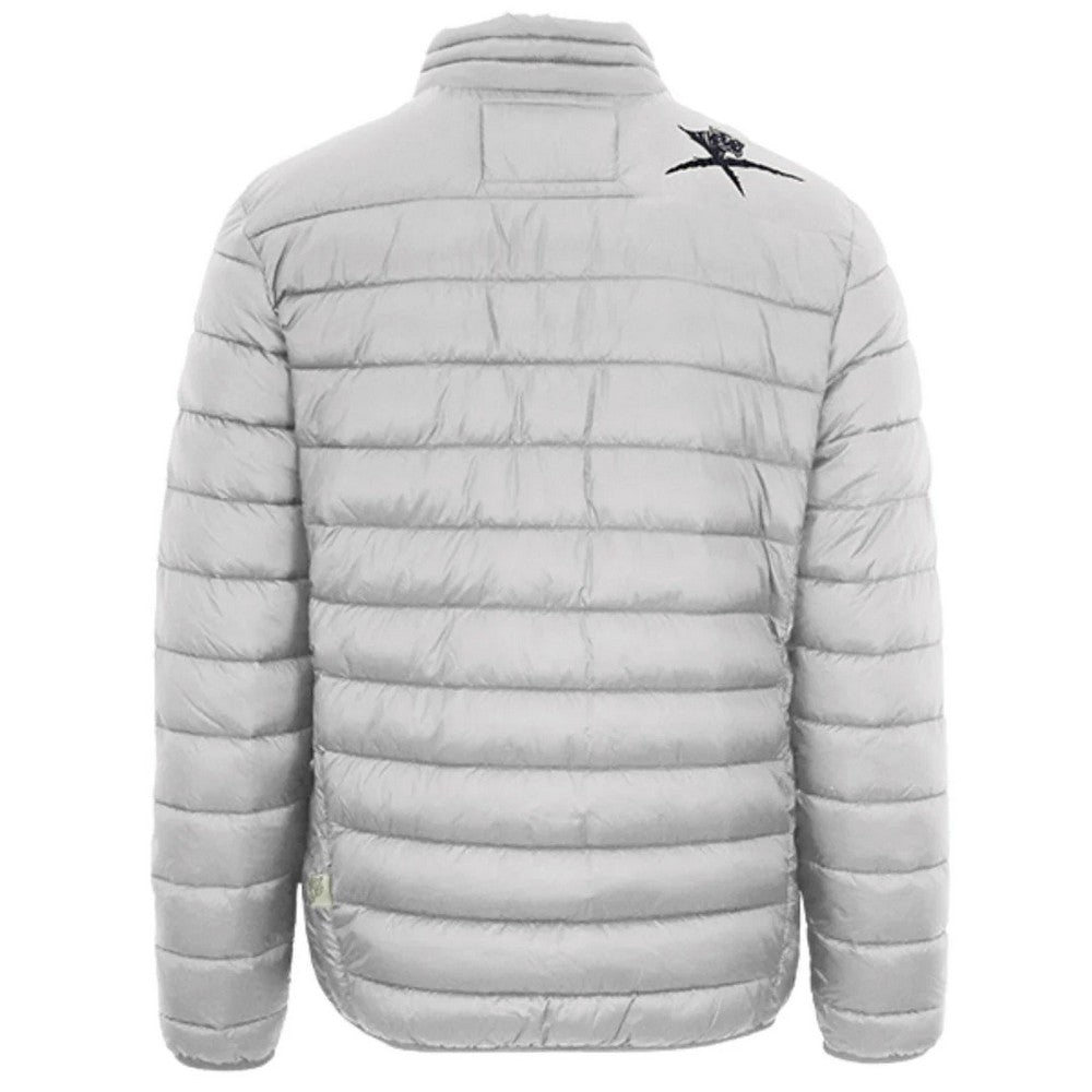 White - Back - Plein Sport Unisex Adult Logo Padded Jacket