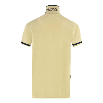 Beige - Side - Aquascutum Unisex Adult London Embroidered Badge Polo Shirt