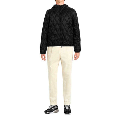 Black - Lifestyle - Diesel Mens Quilted Hooded Padded Jacket
