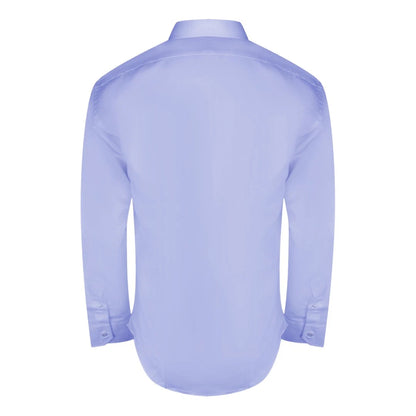 Light Blue - Back - Aquascutum Mens Plain Long-Sleeved Shirt