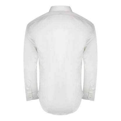 White - Back - Aquascutum Mens Plain Long-Sleeved Shirt