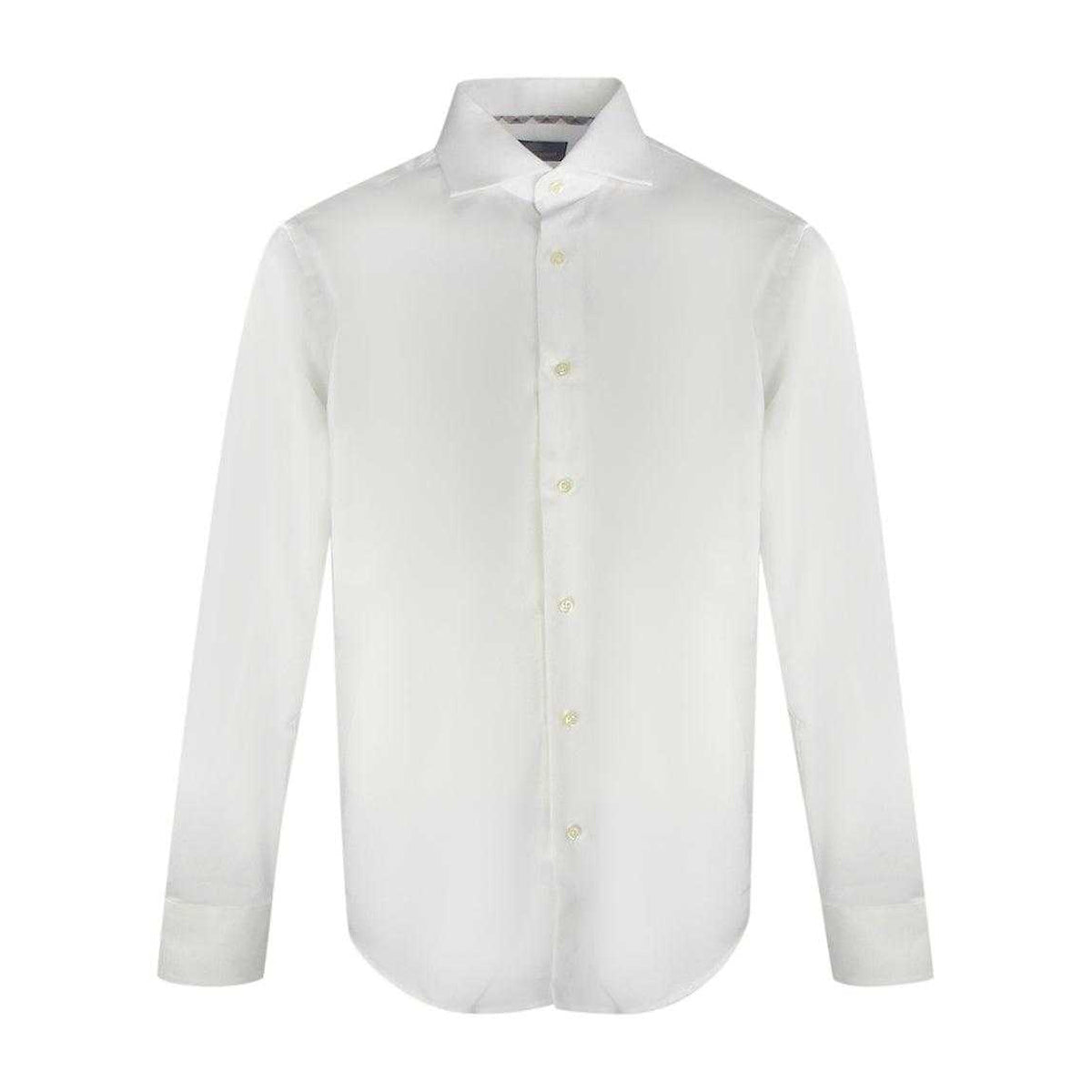 White - Front - Aquascutum Mens Long-Sleeved Shirt
