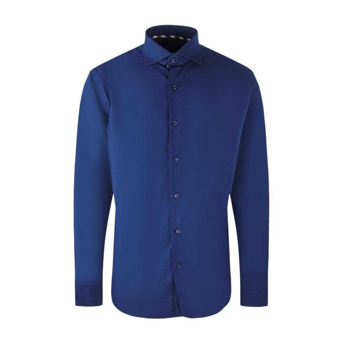 Royal Blue - Front - Aquascutum Mens Long-Sleeved Shirt