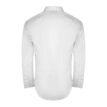 White - Back - Aquascutum Mens Long-Sleeved Shirt