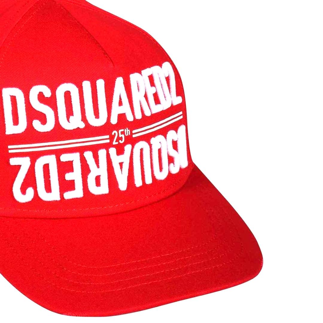 Red - Side - DSquared2 Reversed Logo 25th Anniversary Baseball Cap