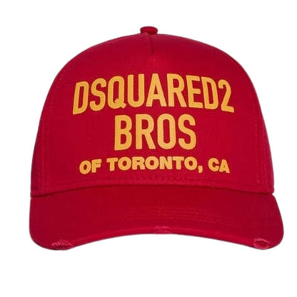 Red - Front - DSquared2 Bros Of Toronto Baseball Cap