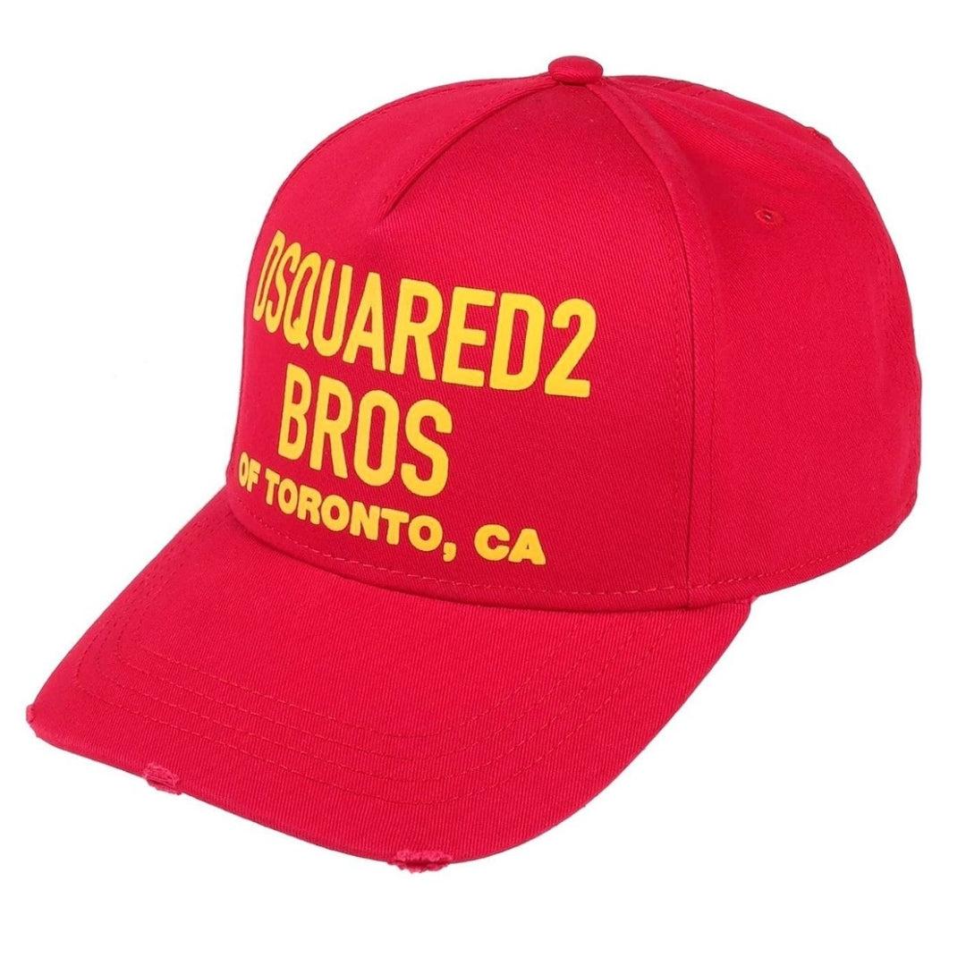 Red - Back - DSquared2 Bros Of Toronto Baseball Cap