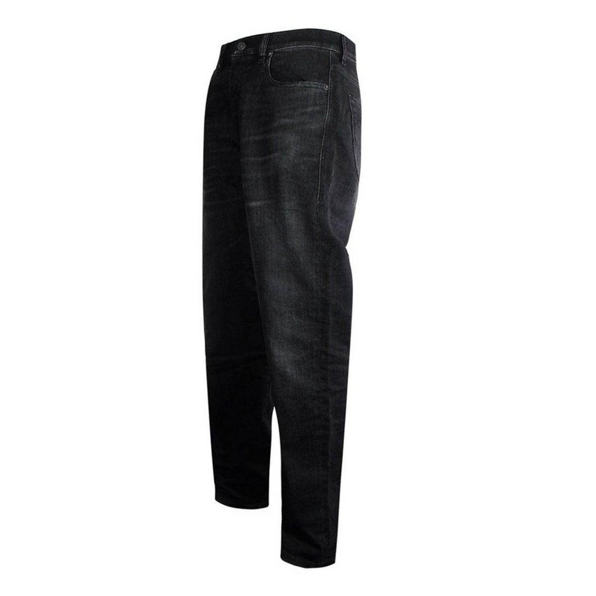 Black - Side - Diesel Mens 1979 Sleeker Denim Faded Jeans