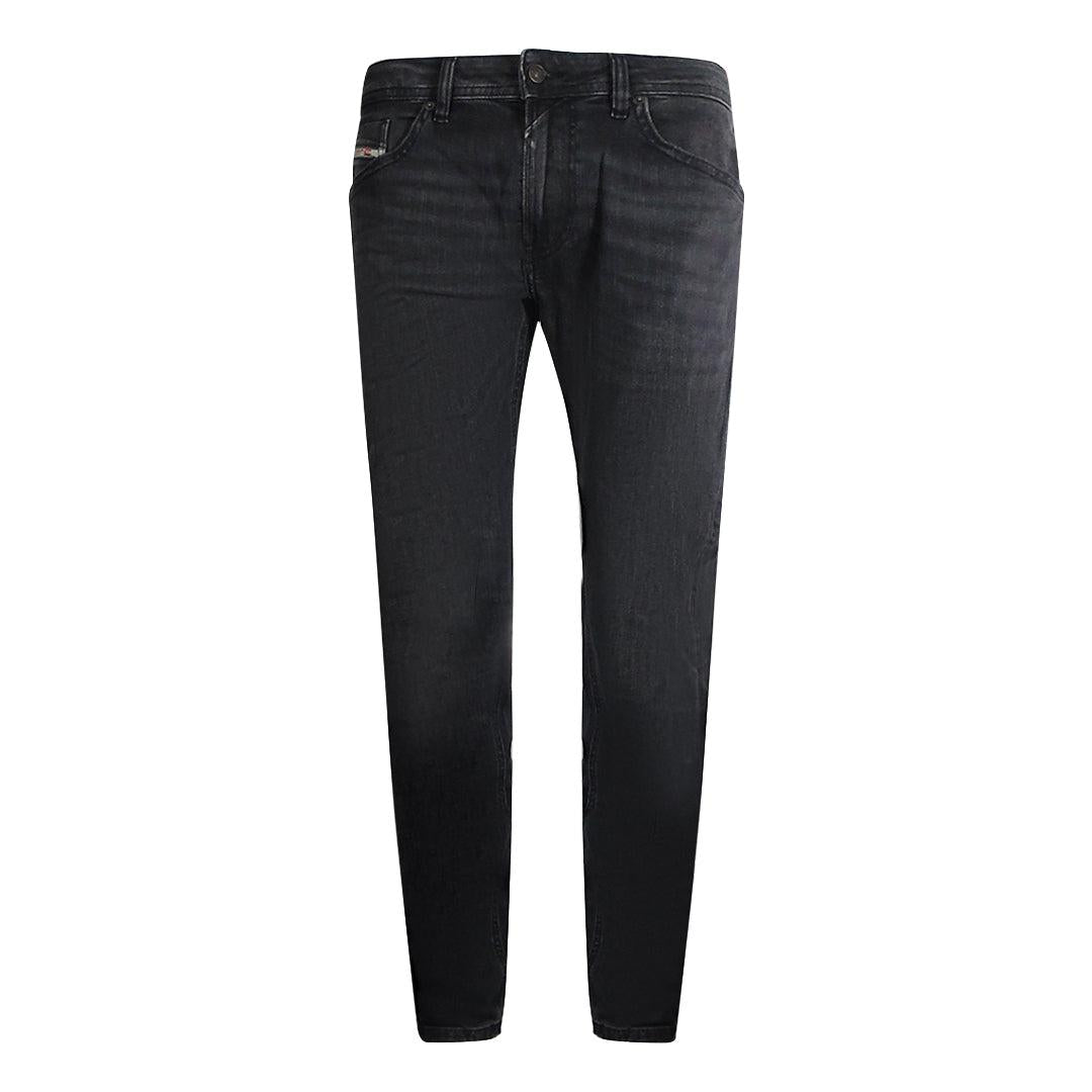 Grey - Front - Diesel Mens Tepphar-X Denim Jeans