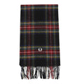 Black-Multicoloured - Back - Fred Perry Tartan Scarf