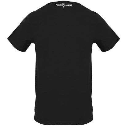 Black - Front - Plein Sport Mens Signature Logo T-Shirt