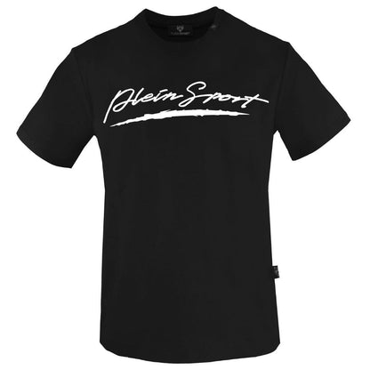 Black - Back - Plein Sport Mens Signature Logo T-Shirt