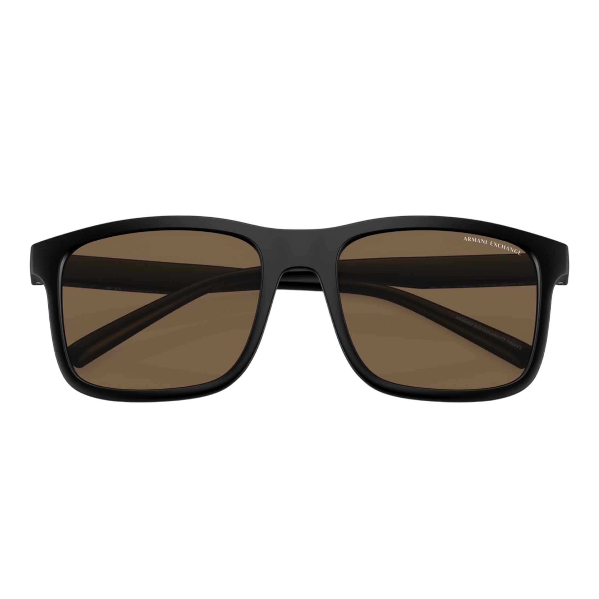 Brown-Black - Pack Shot - Armani Exchange Plain Sunglasses