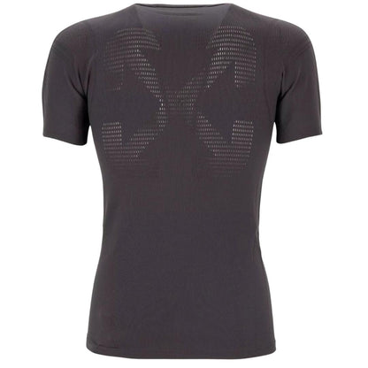 Black - Back - Off White Womens-Ladies Seamless T-Shirt