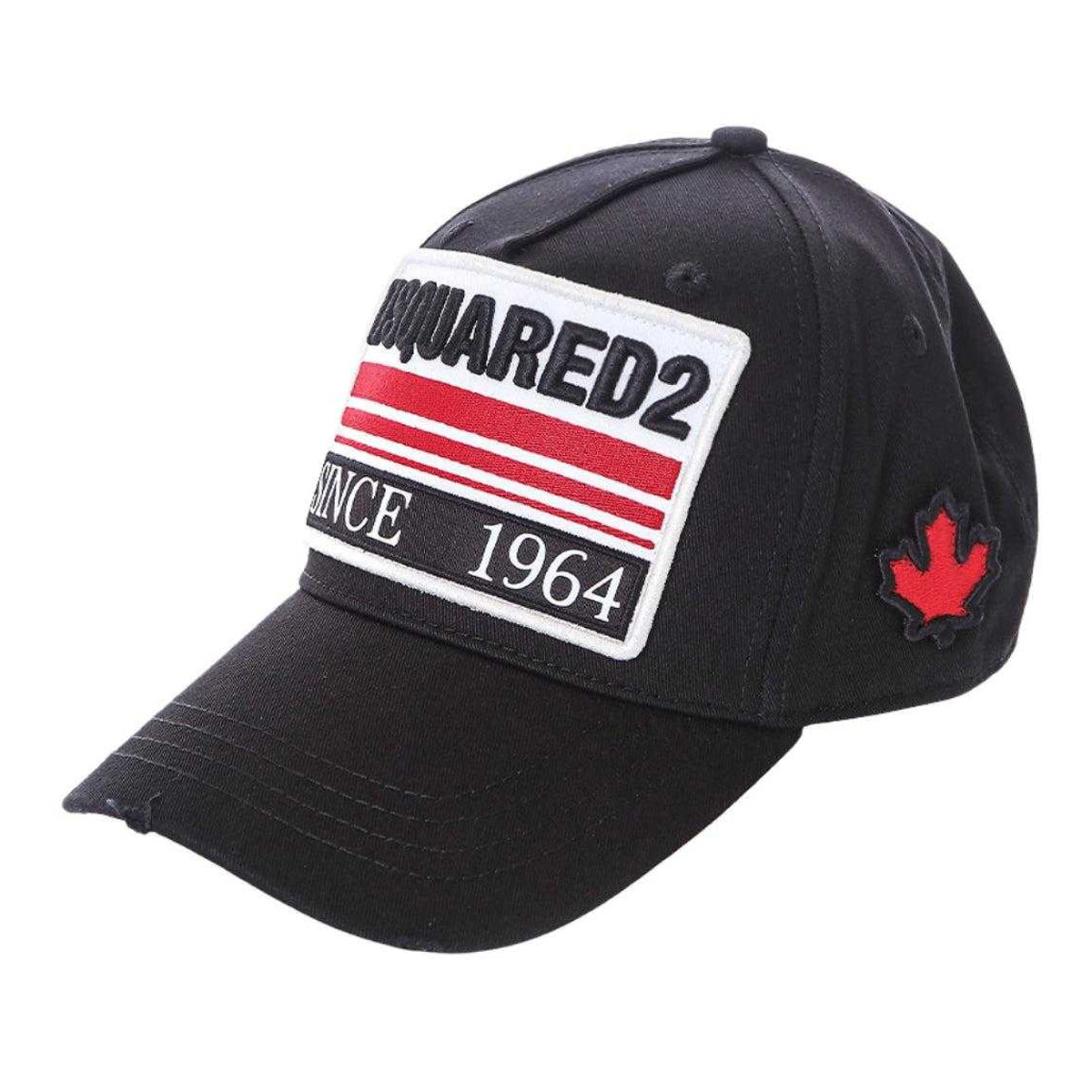 Black-White-Red - Front - DSquared2 Since 1964 Embroidered Logo Baseball Cap
