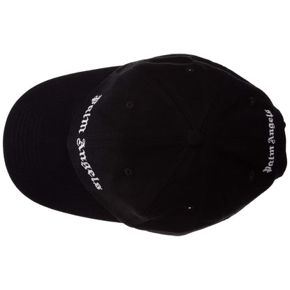 Black - Pack Shot - Palm Angels Unisex Adult Logo Baseball Cap