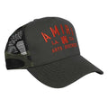 Military Green - Back - Amiri Stencil Trucker Cap