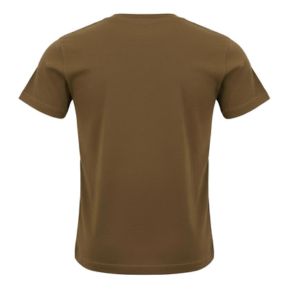 Brown - Back - Diesel Mens Monotone Logo Embossed T-Shirt