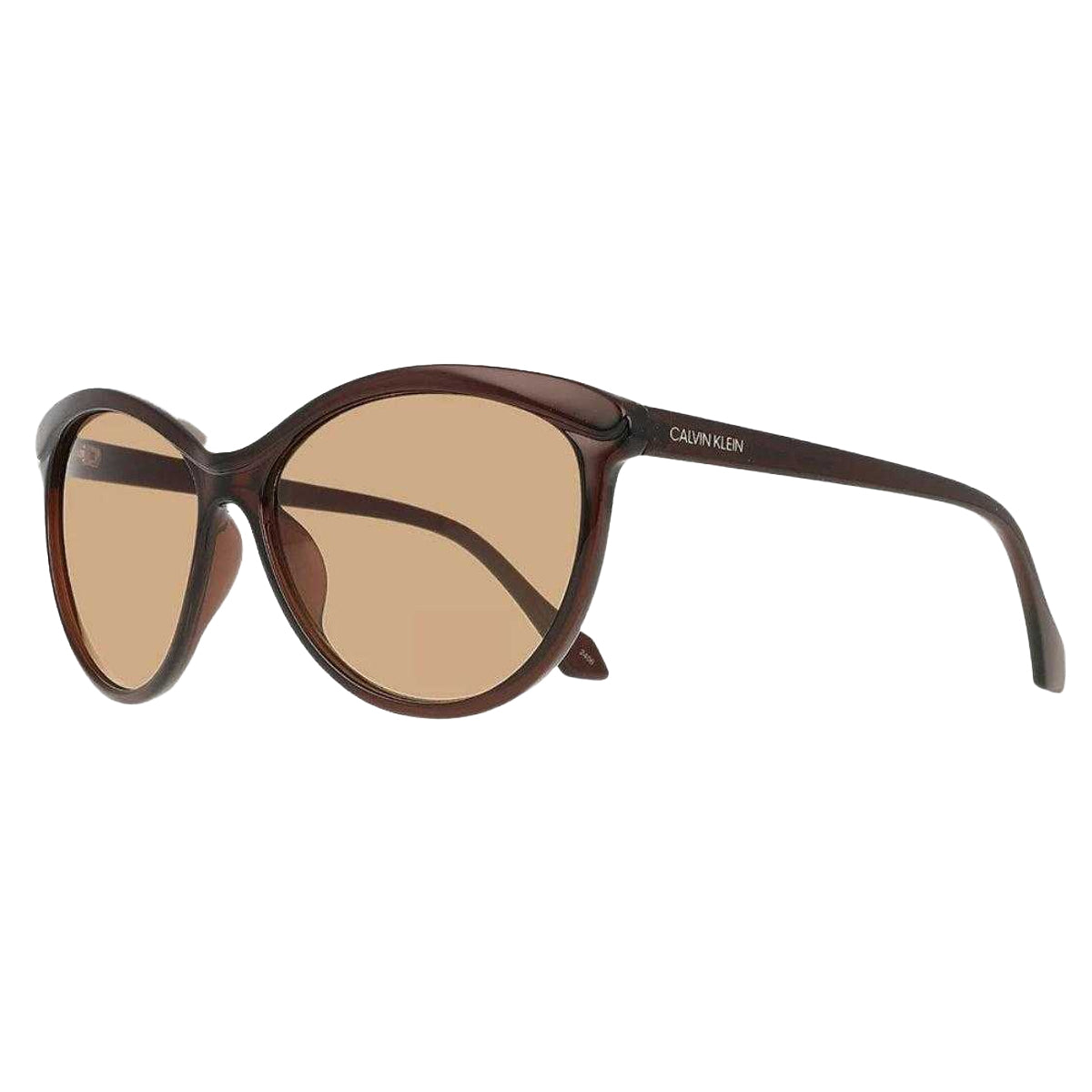 Brown - Back - Calvin Klein Womens-Ladies Cat Eye Sunglasses