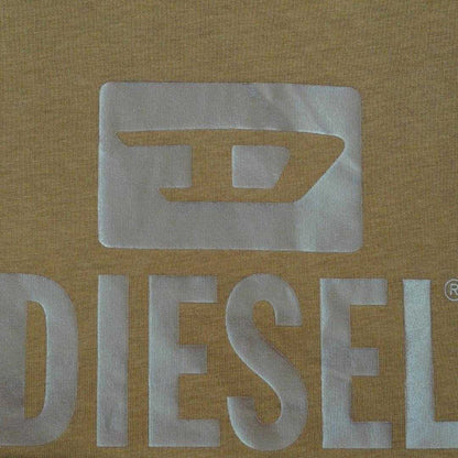 Brown - Back - Diesel Mens Monotone Logo T-Shirt