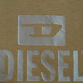 Brown - Back - Diesel Mens Monotone Logo T-Shirt